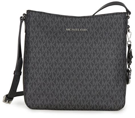 michael kors black signature crossbody|michael kors signature crossbody bag.